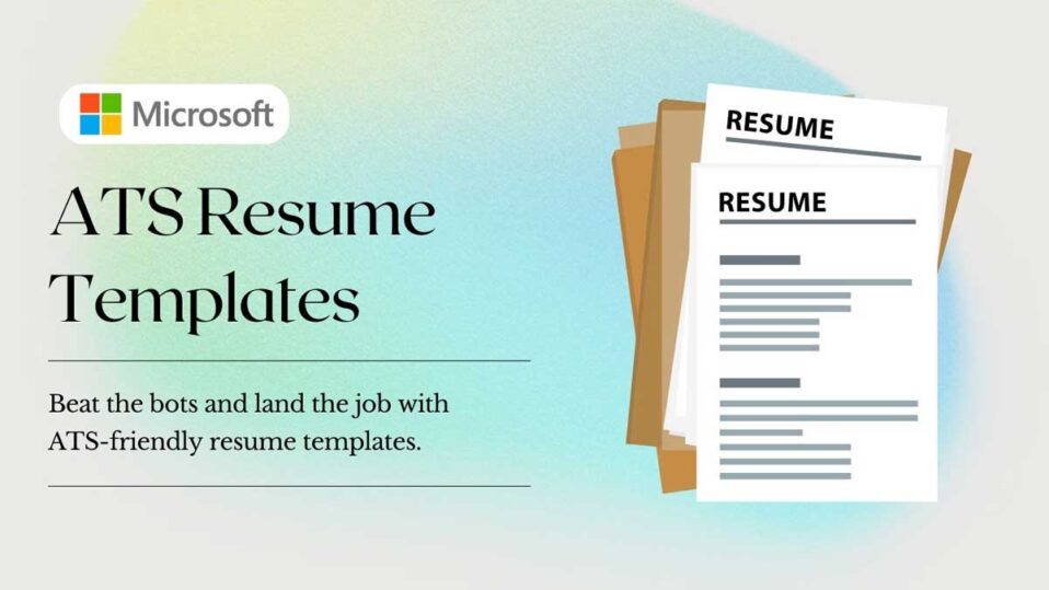 Microsoft ATS Resume Templates