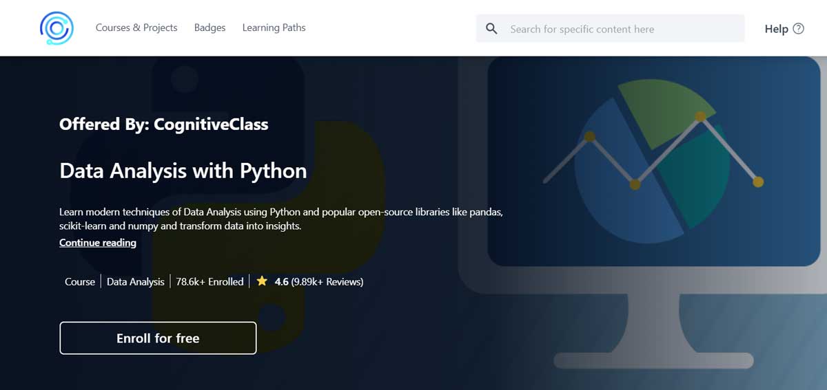 Free Data Analysis course